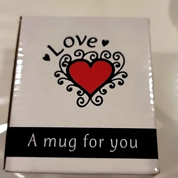 Christian Art Gifts Love For You Mug White Red - Picture 7 of 8